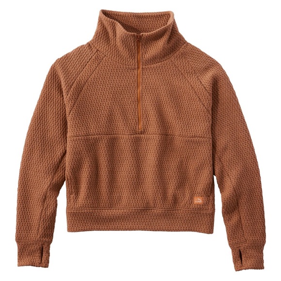 L.L. Bean Brown Quarter-Zip Sweatshirt - Picture 6 of 6